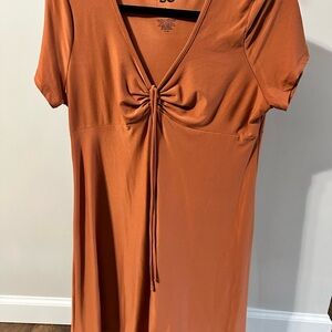 SO Women's Mini Dress in Rust Orange